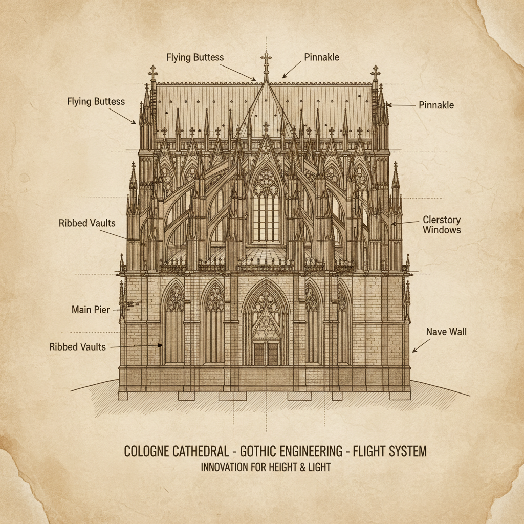 Cologne Cathedral Structural System